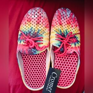 Cromer Resortwear Women's Air Walk Clogs, Tie Dye